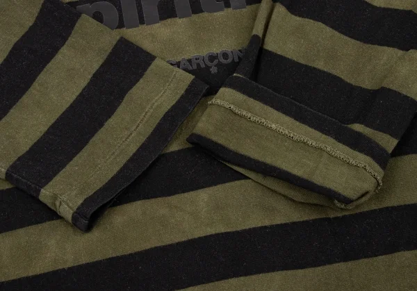 COMME des GARCONS HOMME PLUS Message Print Striped T Shirt K-133651_006