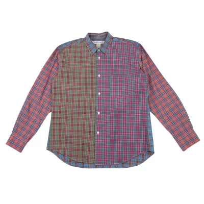 COMME des GARCONS SHIRT Check Panel Color Switching Shirt
