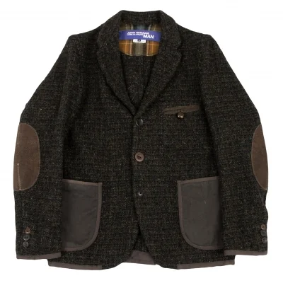 JUNYA WATANABE MAN COMME des GARCONS Elbow Patch Tweed Jacket