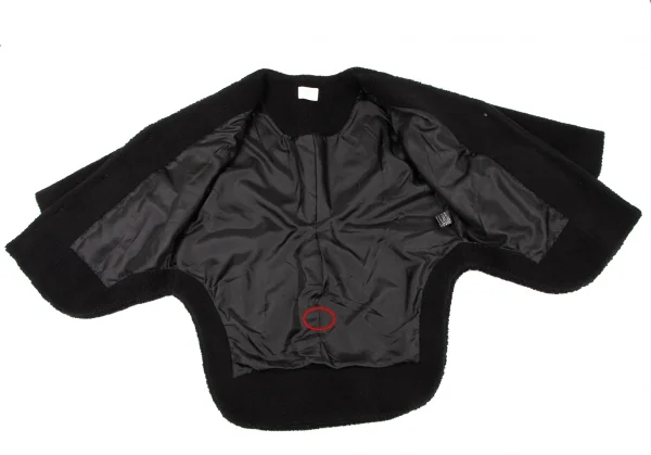 LE PHIL Collarless Round Hem Boa Jacket K-133720_009