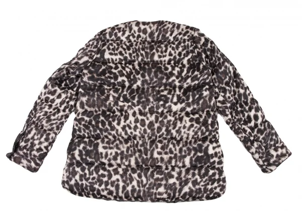 JNBY Leopard Lining Check Reversible Down Jacket K-133722_014
