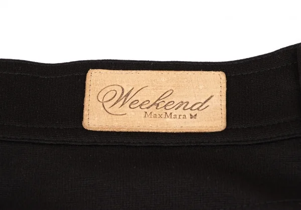 マックスマーラMax Mara WEEKEND レーヨンストレッチパンツ 黒L K-133776_012