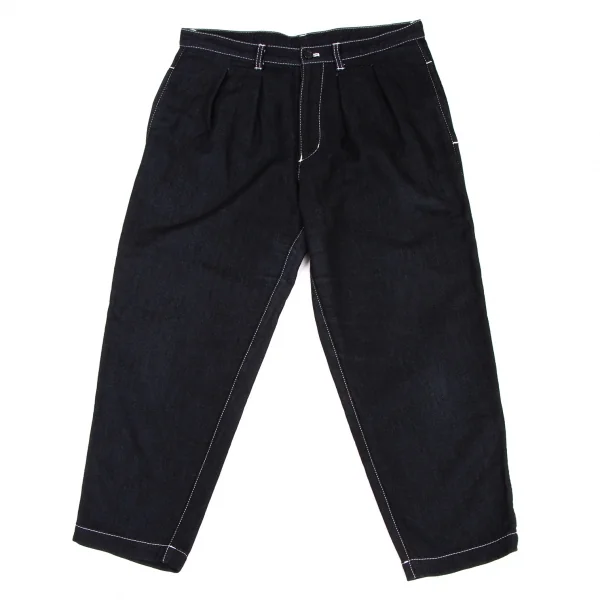 tricot COMME des GARCONS Cotton Stitch Tuck Pants Navy M K-133780_001
