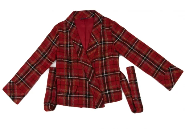 KEITA MARUYAMA Check Belted Jacket K-133788_002