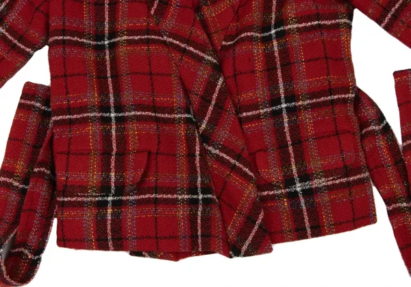KEITA MARUYAMA Check Belted Jacket K-133788_007