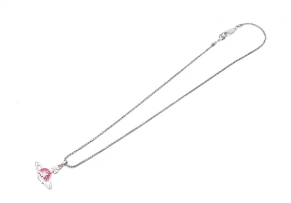 ヴィヴィアンウエストウッドVivienne Westwood DARLENE 流星ネックレス ピンクシルバー K-133800_002