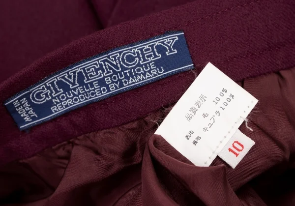 GIVENCHY Wool Back Slit Skirt K-133848_012