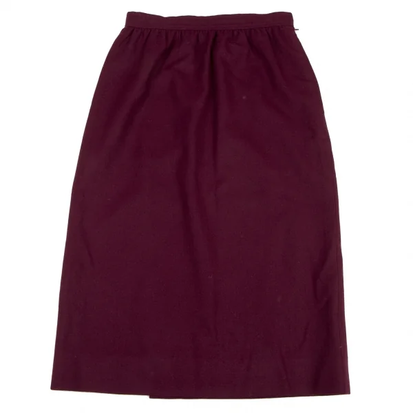 GIVENCHY Wool Back Slit Skirt K-133848_002