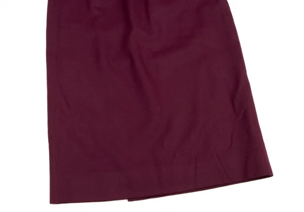 GIVENCHY Wool Back Slit Skirt K-133848_006