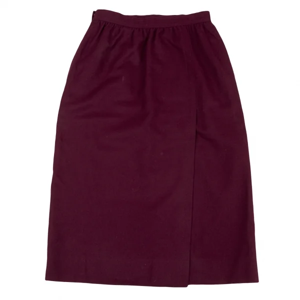 GIVENCHY Wool Back Slit Skirt K-133848_007