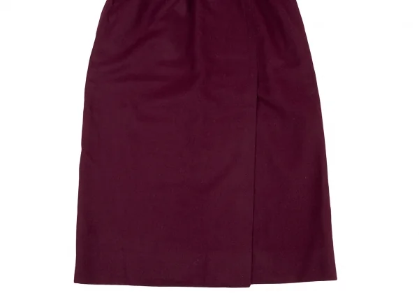 GIVENCHY Wool Back Slit Skirt K-133848_008