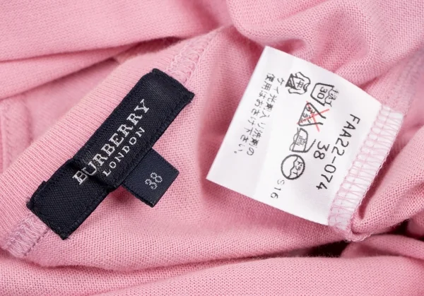バーバリーロンドンBURBERRY LONDON ポイント刺繍Tシャツ ピンク38 K-133873_011