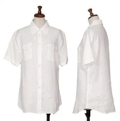 Burberrys' Linen Short Sleeve Shirt