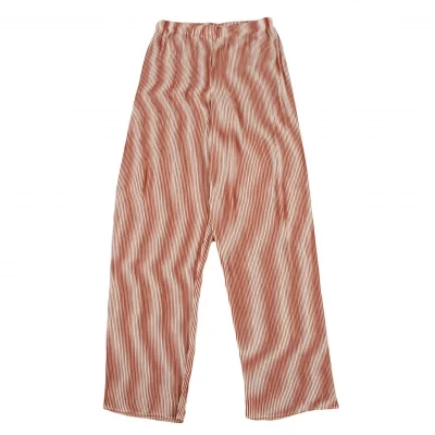 ISSEY MIYAKE Blurred Graphic Print Pleats Pants