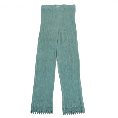 ISSEY MIYAKE Hem Lace Cutting Design Pleats Pants
