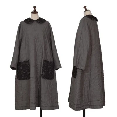 COMME des GARCONS Lace Patch Round Collar Tunic
