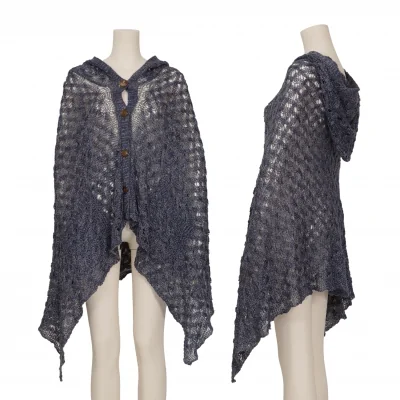 Vivienne Westwood Red Label Linen Mesh Hoodie Poncho