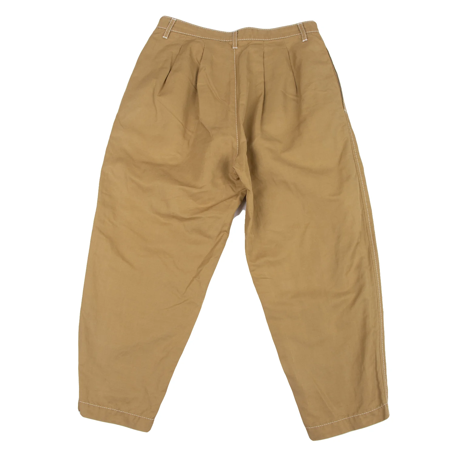 りっちゃん Tricot CDG Pants Stripe Brown tricot COMME des GARCONS Cotton Linen Button Design Pants