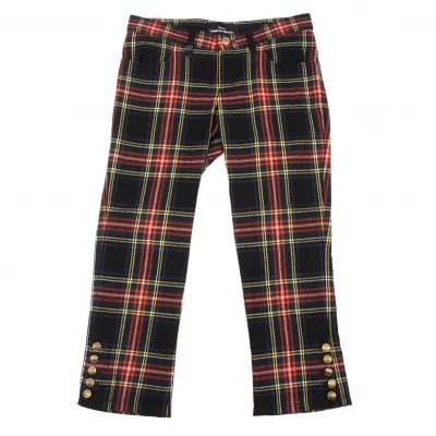 tricot COMME des GARCONS Tartan Check Cropped Pants