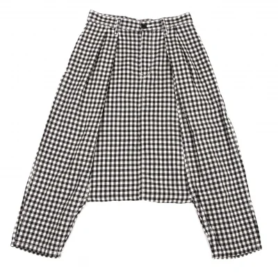 tricot COMME des GARCONS Gingham Check Dropped Crotch Pants