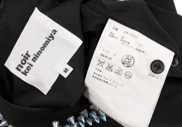 noir kei ninomiya Hologram Stud Decoration Long Sleeve Shirt K-133976_016