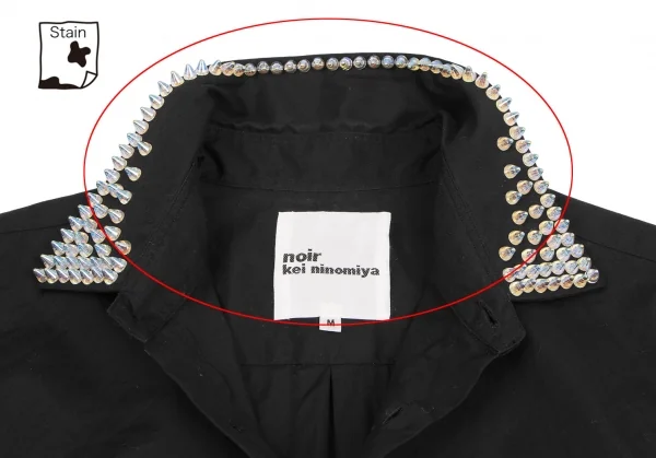 noir kei ninomiya Hologram Stud Decoration Long Sleeve Shirt K-133976_004
