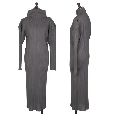 PLEATS PLEASE High-neck Dress