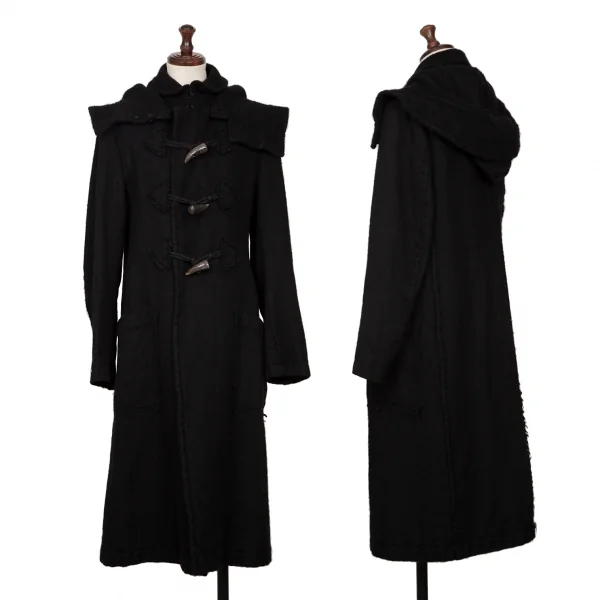 Y's Fulling Wool Duffle Coat Black 1 K-134038_001