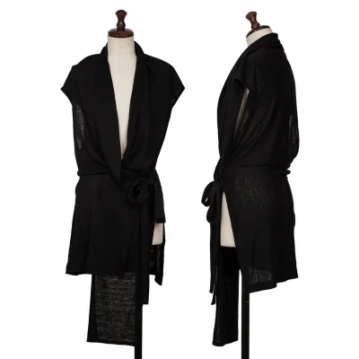Y's Front Long Linen Vest