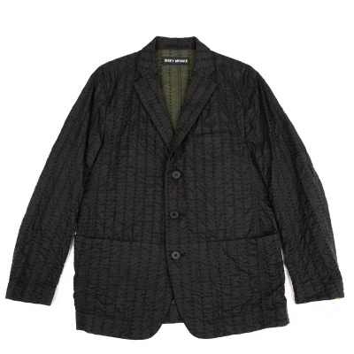ISSEY MIYAKE MEN Nylon Stitch Stripe 3B Jacket