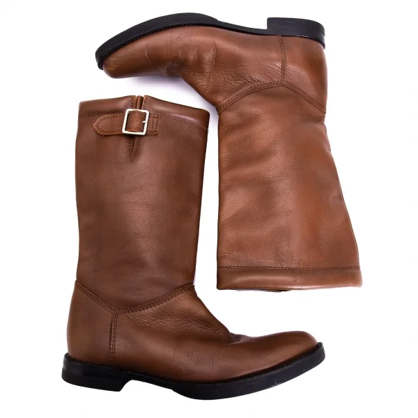 ズッカzucca レザーブーツ 茶L(24.5cm位) K-134110_002