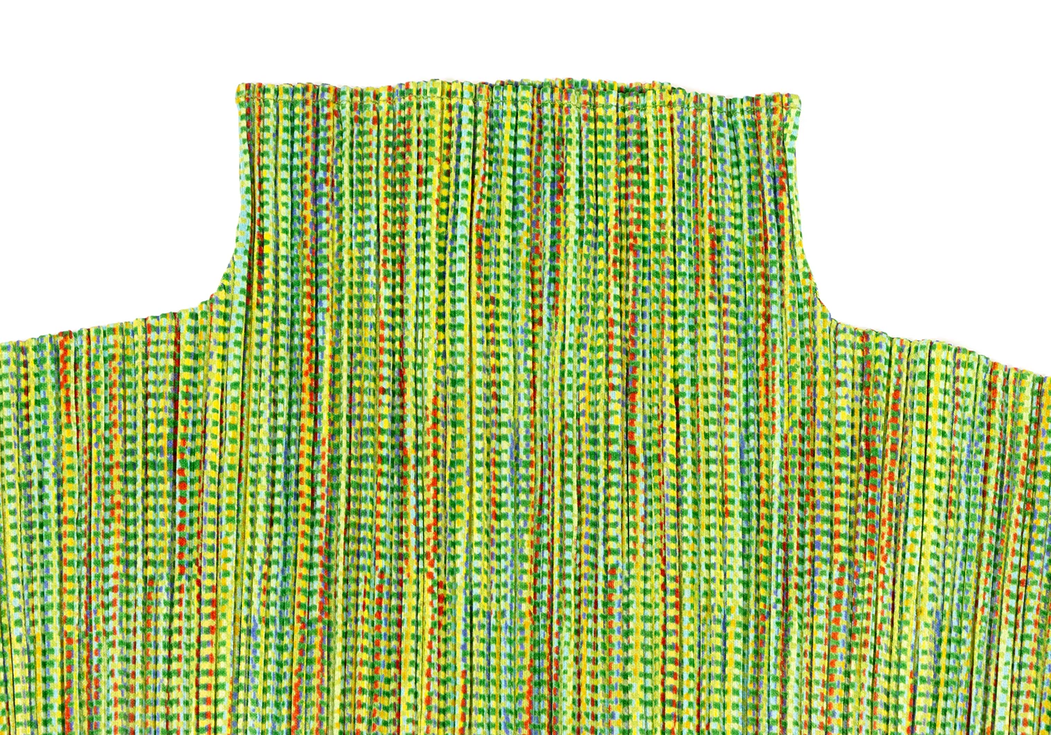 【希少✨】プリーツプリーズ　長袖カットソー　ハイネック　チェック柄　マルチカラー プリーツプリーズPLEATS PLEASE マルチチェックプリーツ