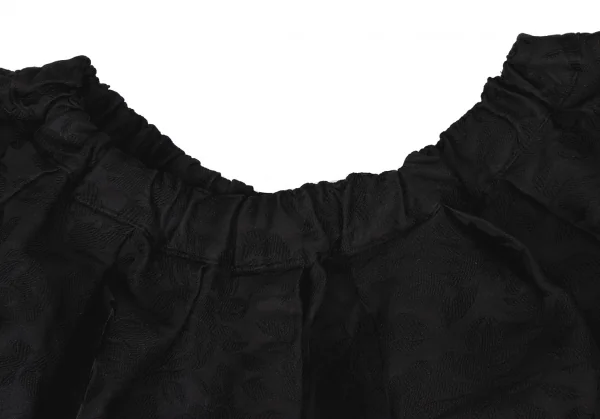 COMME des GARCONS Floral Jacquard Poly Dropped Crotch Pants K-134157_005