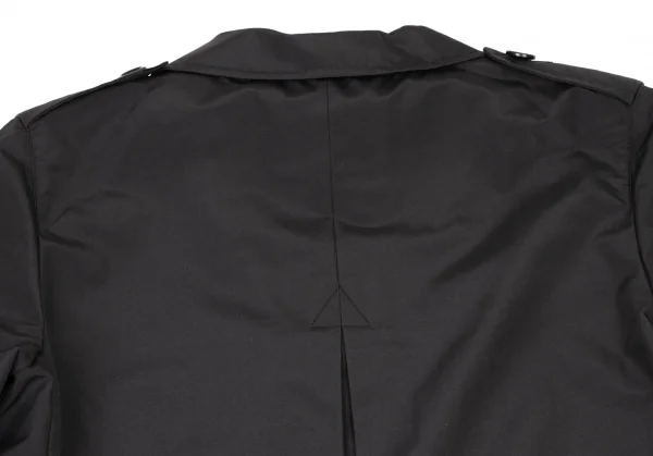 プラダPRADA コットンポリステンカラーコート 黒42 K-134163_016