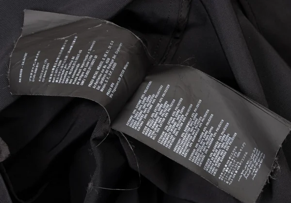 プラダPRADA コットンポリステンカラーコート 黒42 K-134163_019