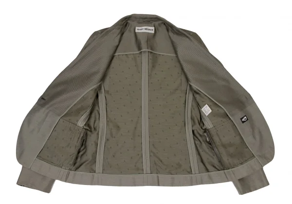 イッセイミヤケ エーポックISSEY MIYAKE A-POC 混紡織り替えテーラード