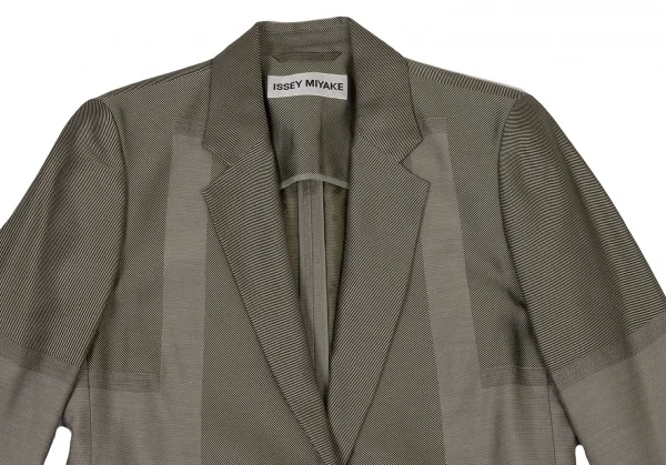 イッセイミヤケ エーポックISSEY MIYAKE A-POC 混紡織り替えテーラード