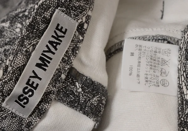 ISSEY MIYAKE Lace Printed Switching Pants K-134188_015