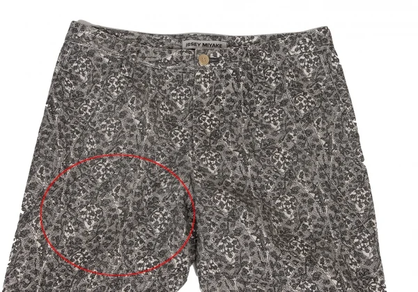 ISSEY MIYAKE Lace Printed Switching Pants K-134188_002