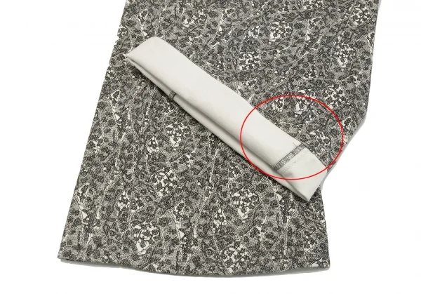 ISSEY MIYAKE Lace Printed Switching Pants K-134188_009