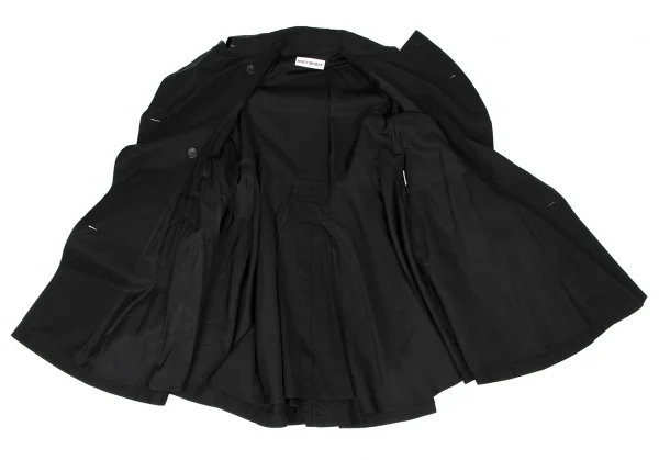 ISSEY MIYAKE Cotton Silk Belted Design Trench Coat K-134203_013