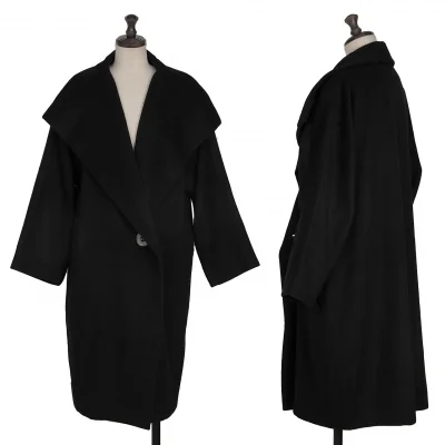 ISSEY MIYAKE Wool Nylon Big Button Melton Coat