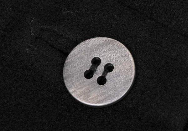 ISSEY MIYAKE Wool Nylon Big Button Melton Coat K-134204_006