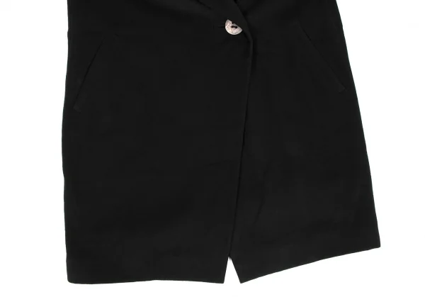 ISSEY MIYAKE Wool Nylon Big Button Melton Coat K-134204_009