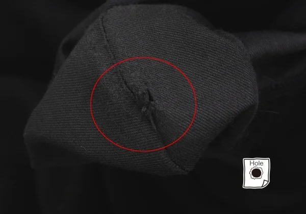 ISSEY MIYAKE Wool Nylon Big Button Melton Coat K-134204_012