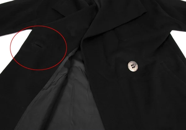 ISSEY MIYAKE Wool Nylon Big Button Melton Coat K-134204_013