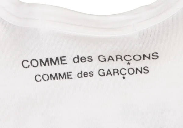 コムコム コムデギャルソンCOMME des GARCONS Geraldo de Barrosプリント切替Tシャツ 白SS K-134211_013