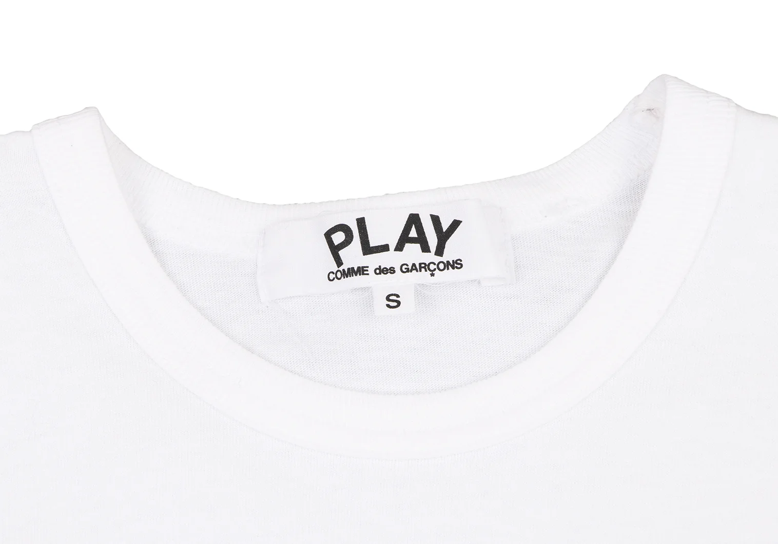 T-SHIRT LOGO PRINTPLAY LOGO(S WHITE): PLAY Comme des Garcons
