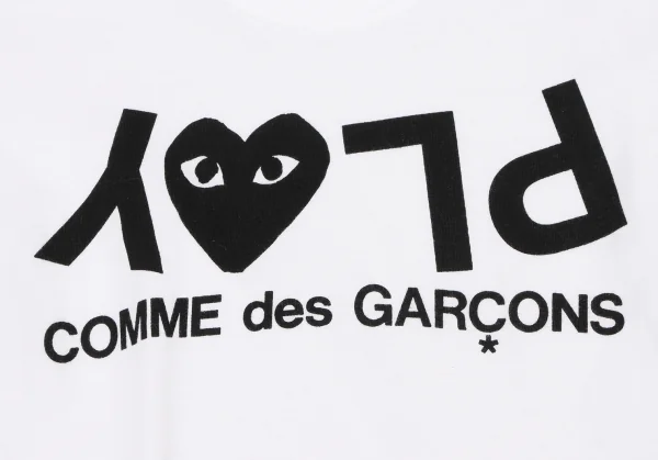 プレイ コムデギャルソンPLAY COMME des GARCONS ロゴプリントTシャツ 白黒S K-134212_004