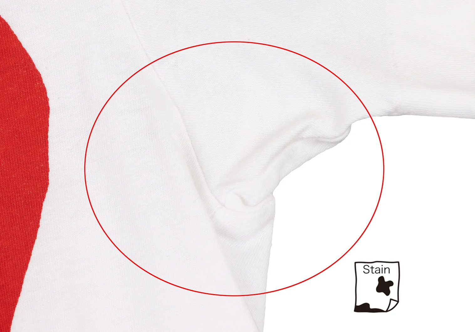 プレイ コムデギャルソンPLAY ビッグアイプリントTシャツ 白赤S プレイ コムデギャルソンPLAY COMME des GARCONS ビッグアイ